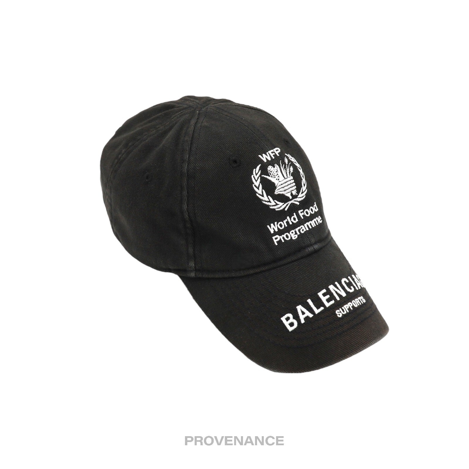 Balenciaga WFP World Food Programme Cap - Washed Black - 3
