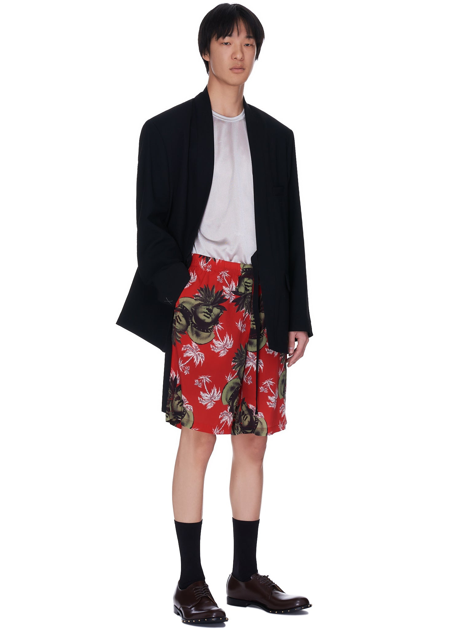 Graphic Print Lounge Shorts - 6