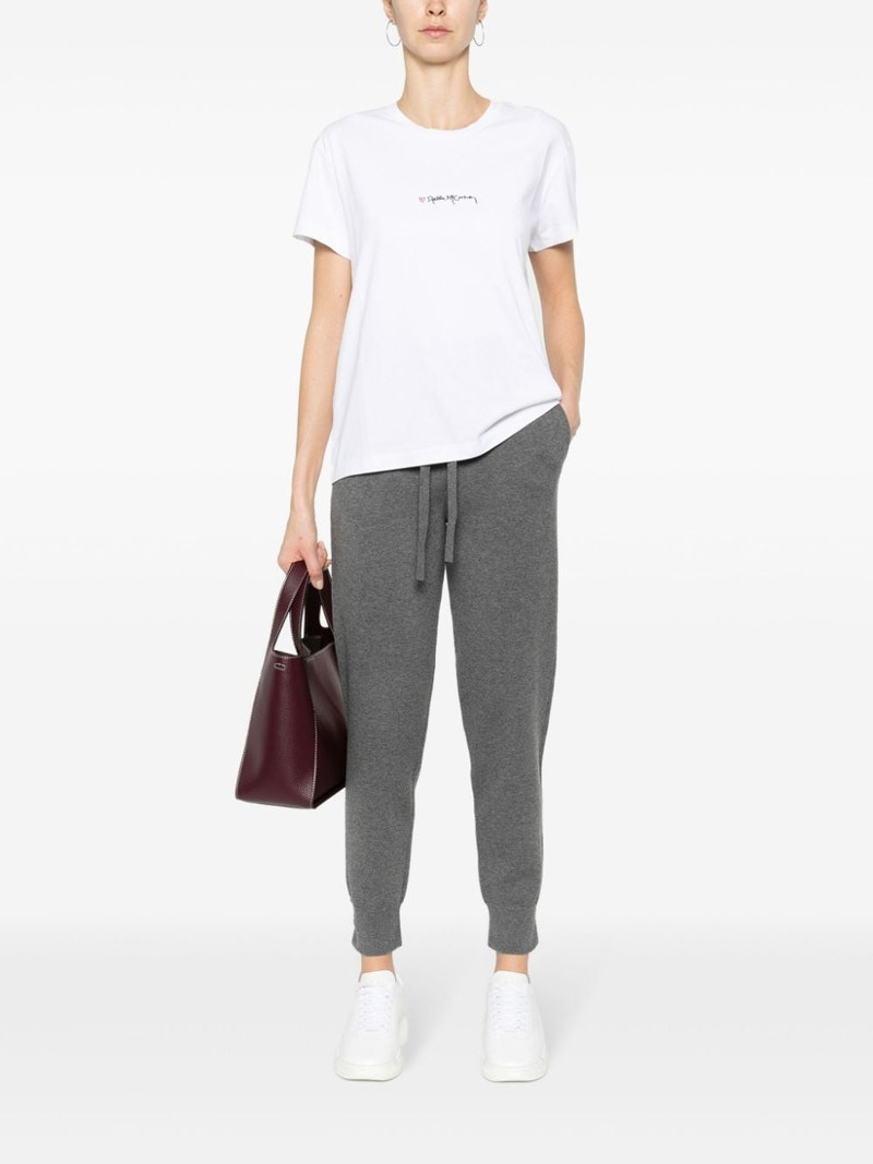Stella McCartney logo-embroidered cotton T-shirt outlook