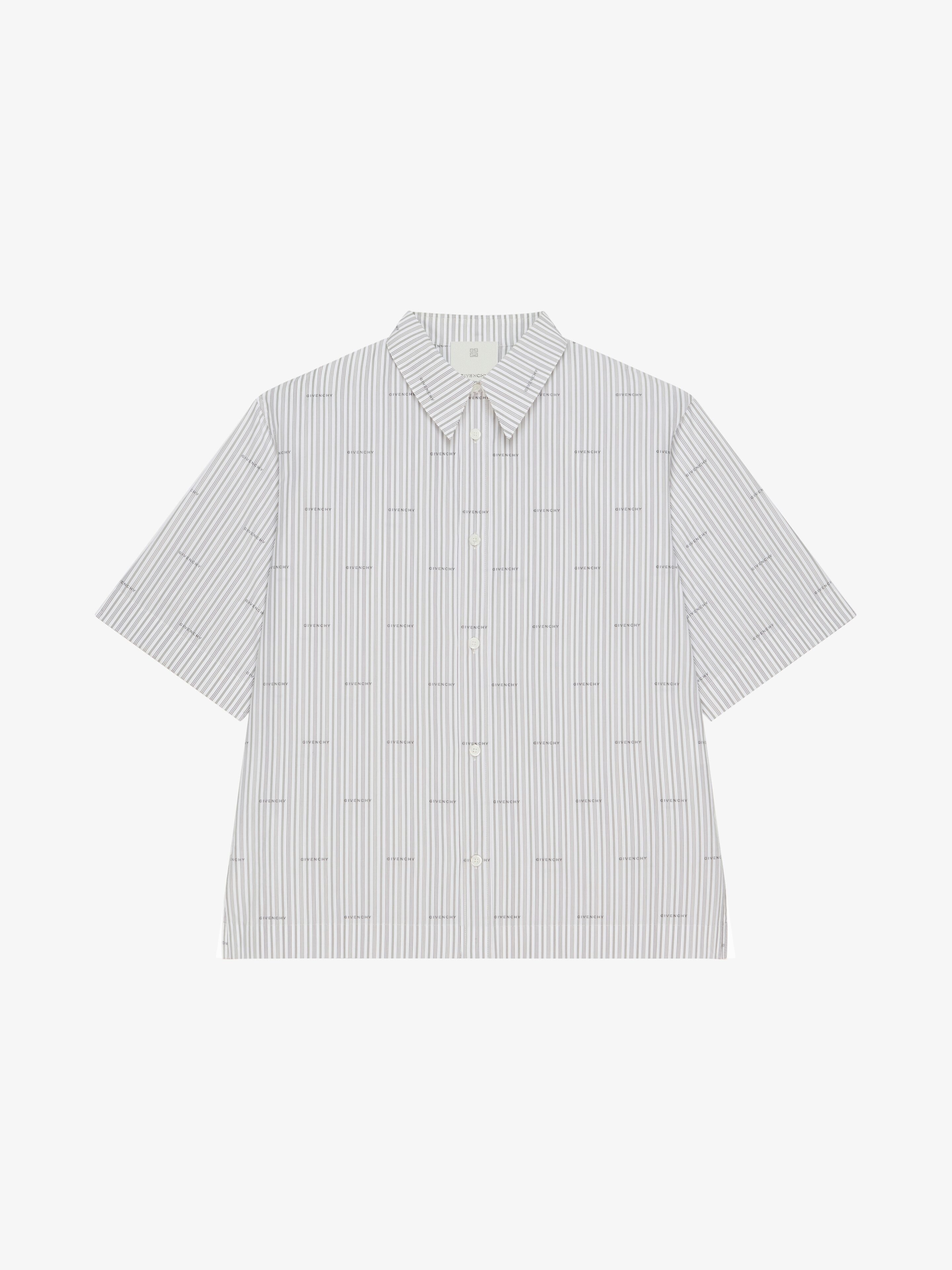 GIVENCHY BOXY FIT SHIRT IN POPLIN WITH STRIPES - 1