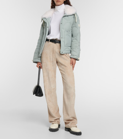 Yves Salomon Shearling-trimmed padded jacket outlook