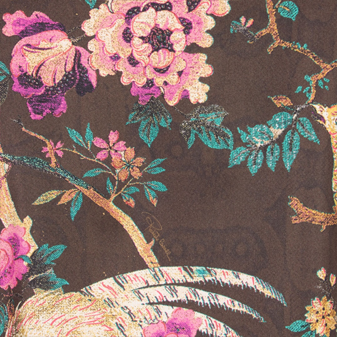 Silk Shirt With Oriental Bird Print - 5