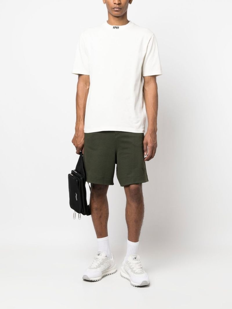 logo-patch crew neck T-shirt - 2