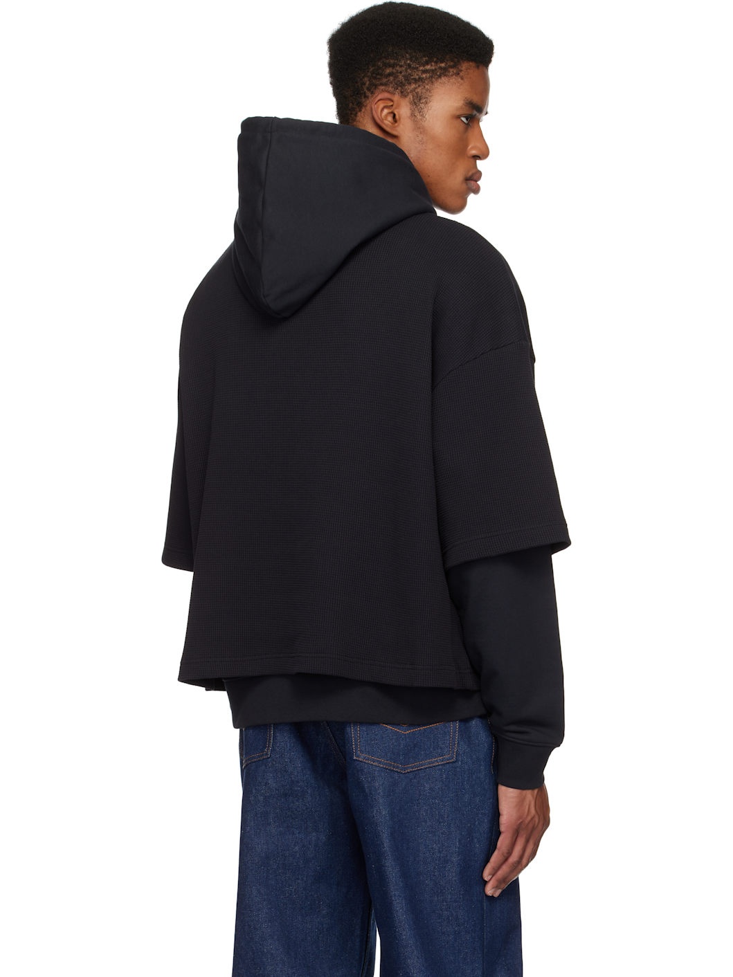 Black 'The Oversized JPG' Hoodie - 3