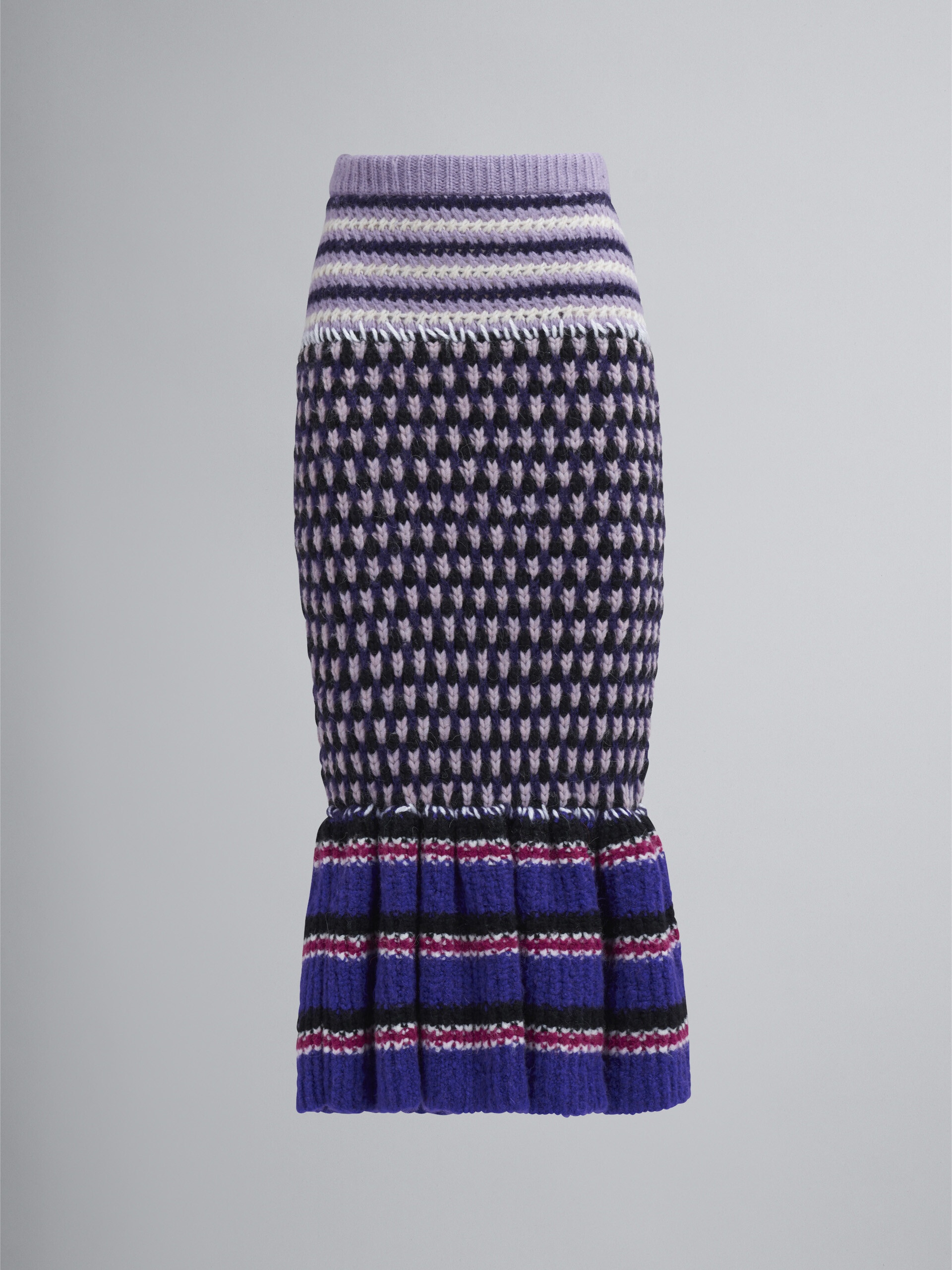 3D-STITCH SKIRT IN BLENDED YARNS - 1