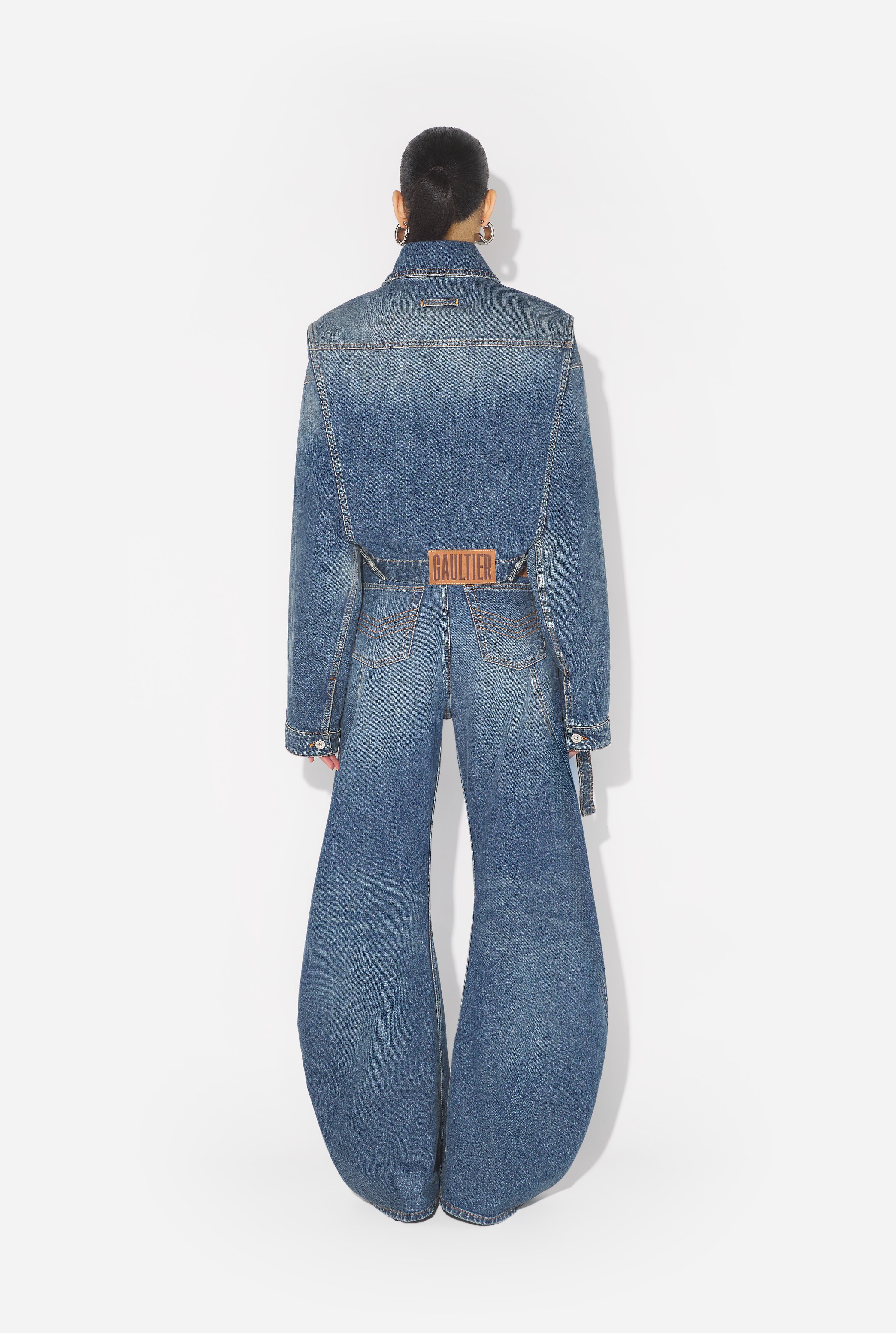 THE BLUE DENIM STRAP JEANS - 2