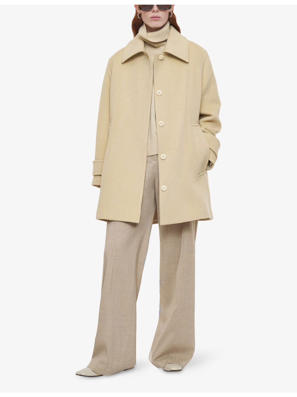 Loti Single-Breasted Wool and Cashmere-Blend Coat - 2