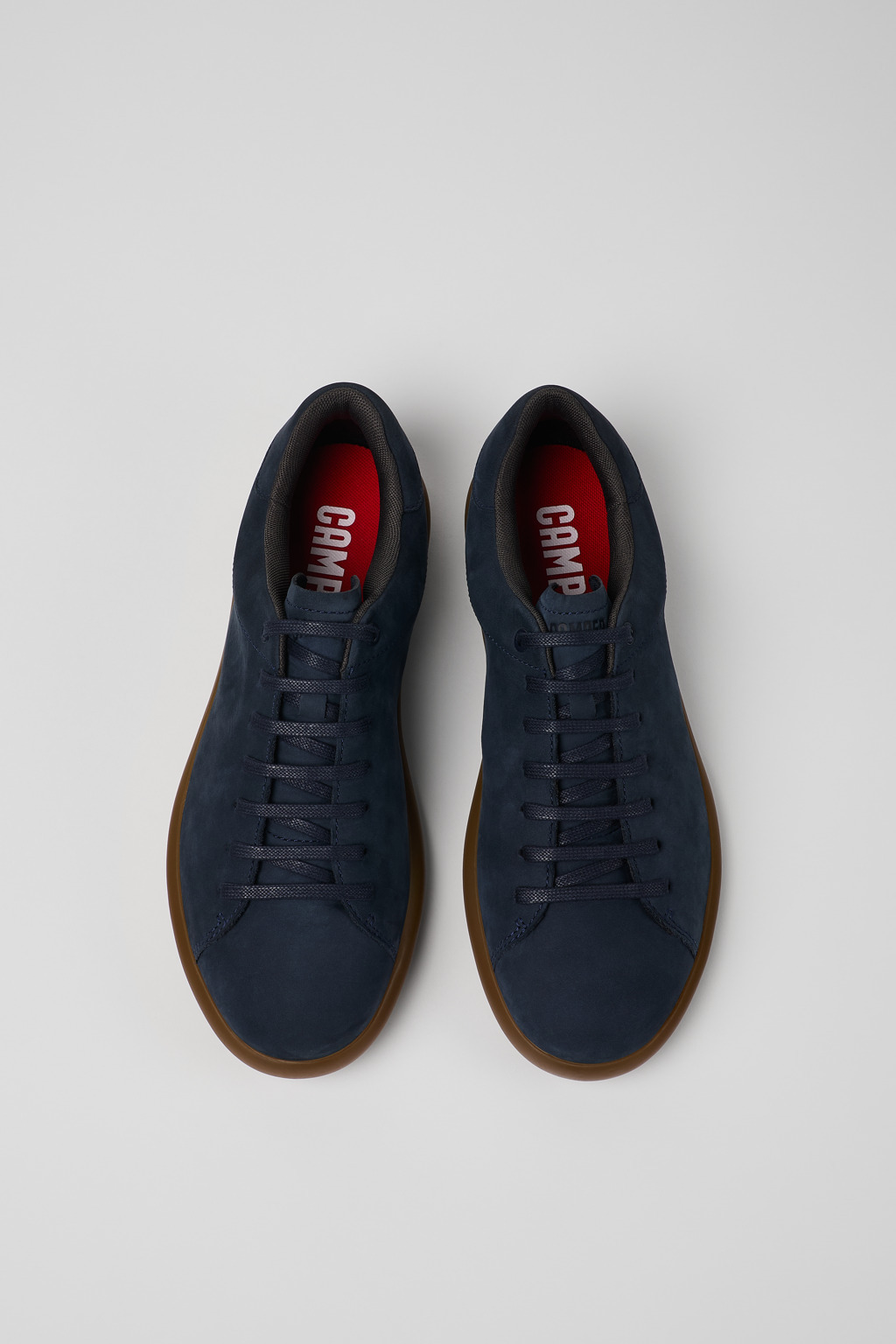 Blue nubuck sneakers for men - 4