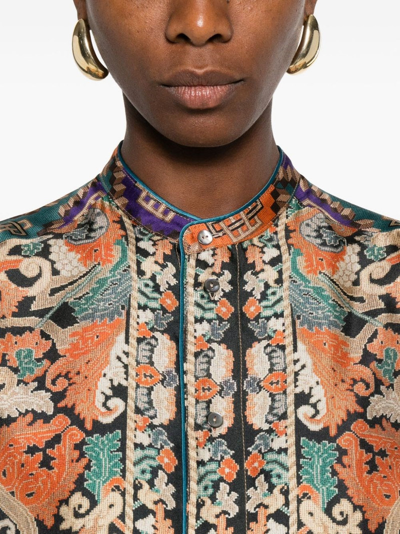 Pierre-Louis Mascia Printed silk shirt outlook