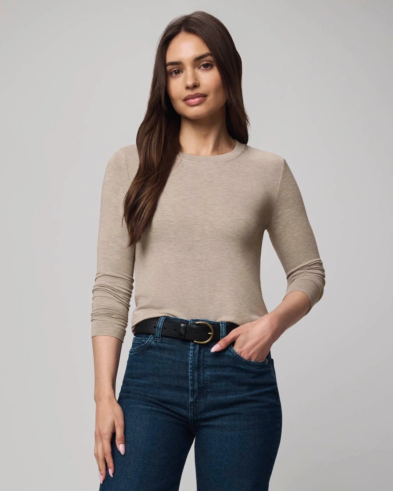 Bamboo Blend Long Sleeve Tee - 1