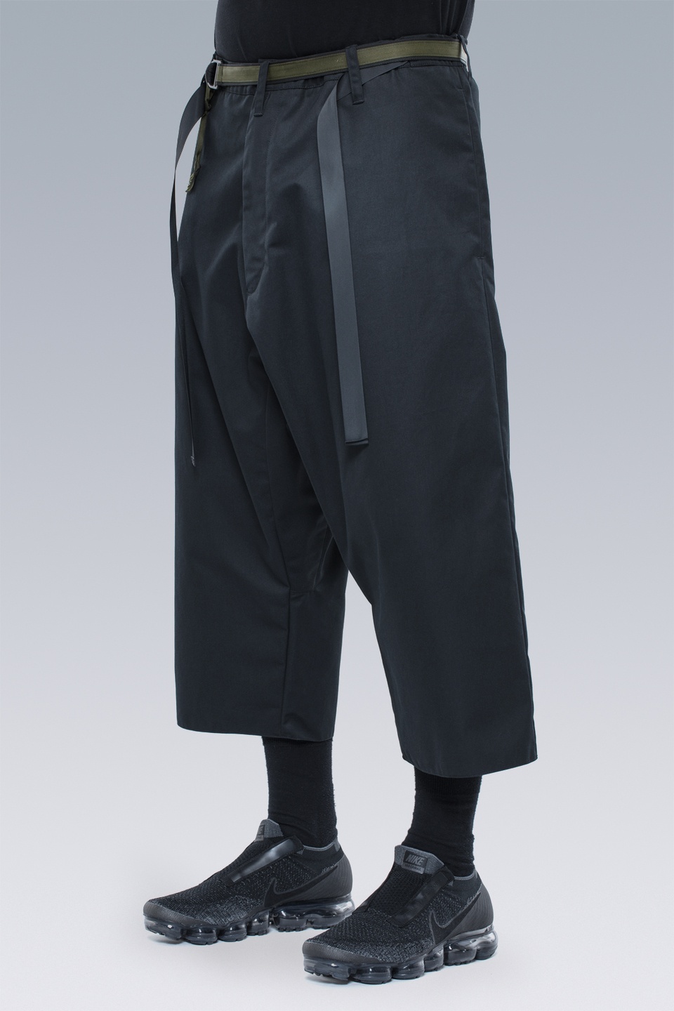 P22-S HD Gabardine Drawcord Trouser Black - 1