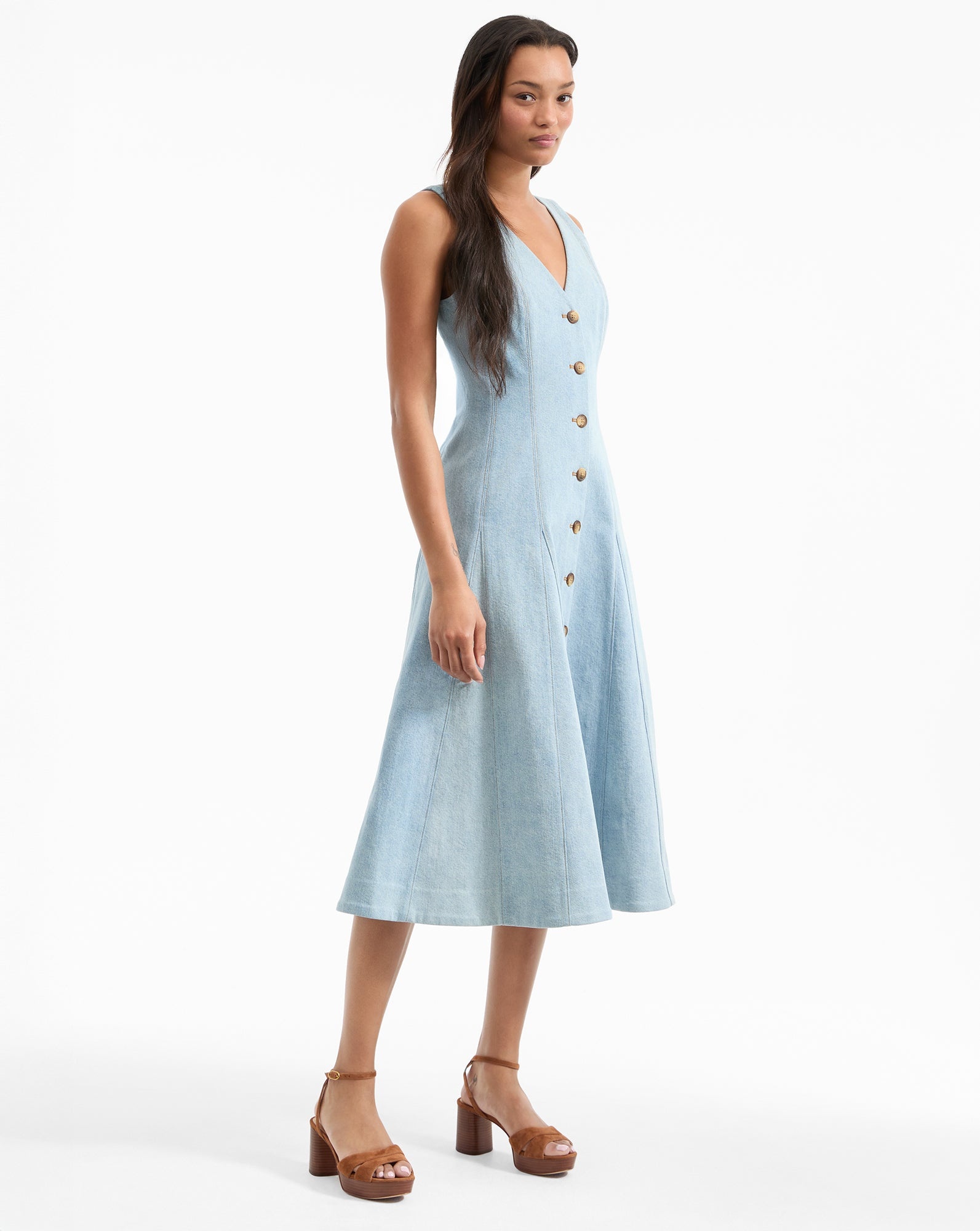LOU PLEATED MIDI DRESS - 3