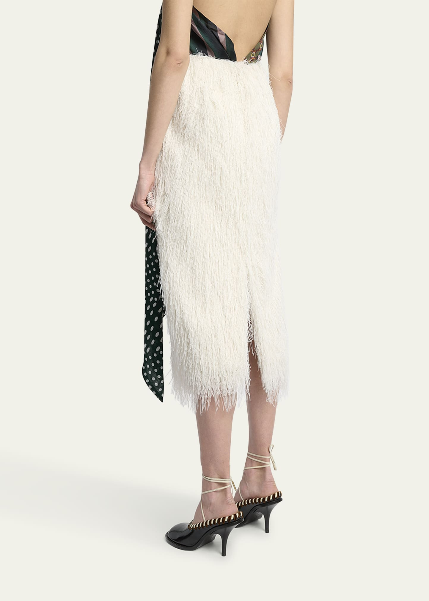 Sokna Fringed Midi Skirt - 3