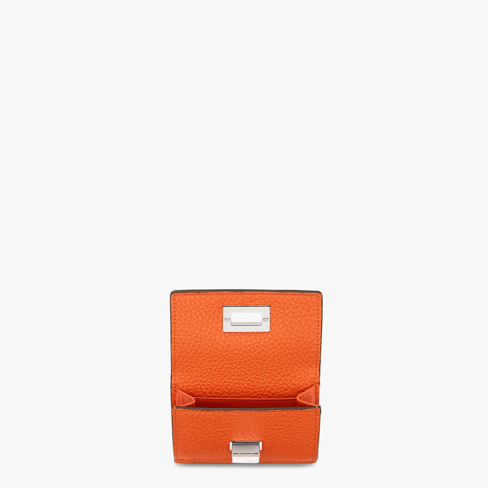 Compact, tri-fold Peekaboo Selleria wallet with large internal banknote compartment and three concea - 3