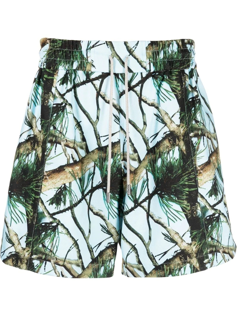 wood-print bermuda shorts - 1