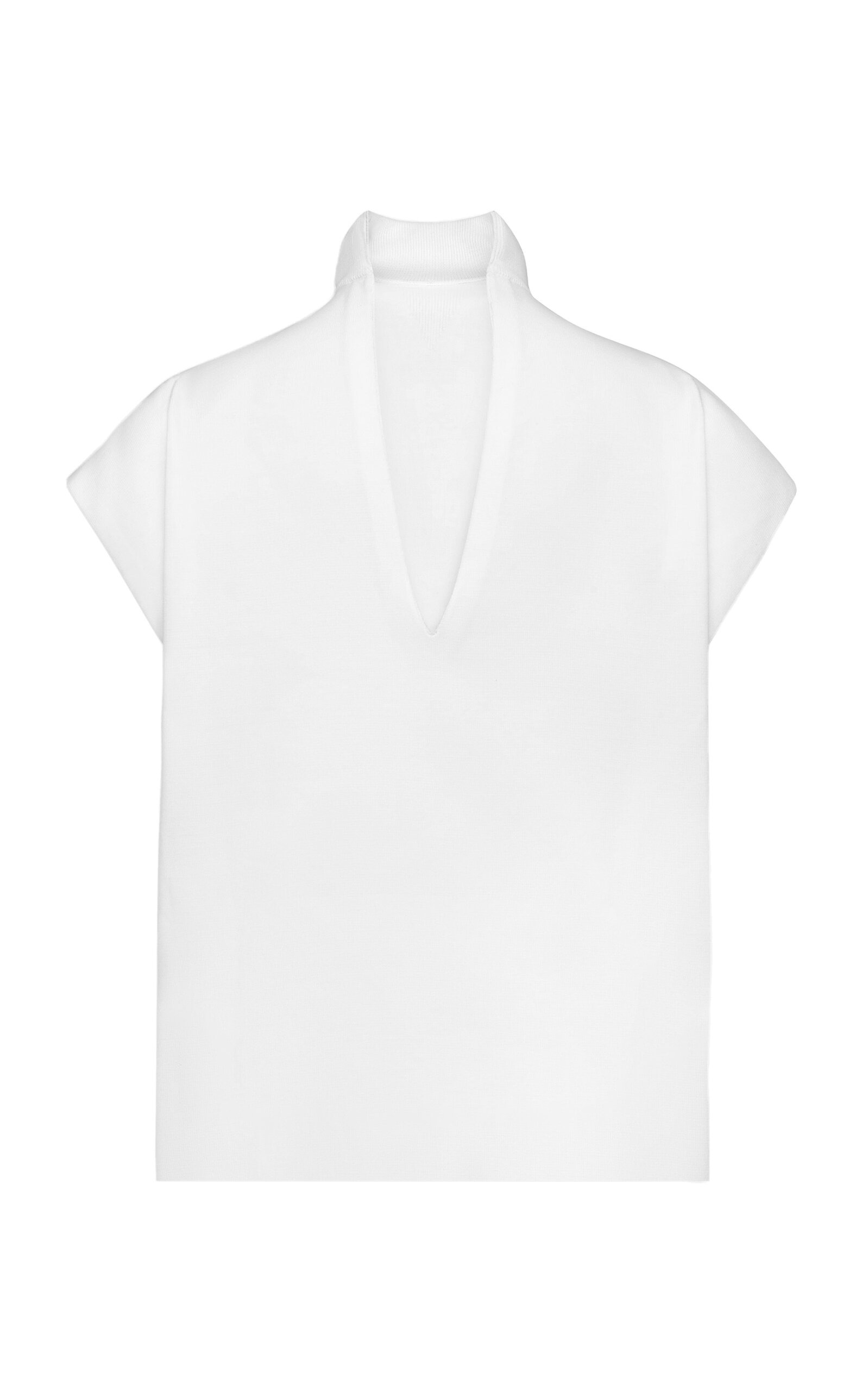 Wool-Blend Mini Shift Dress white - 5