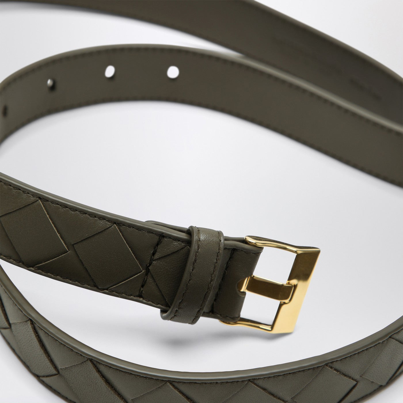Bottega Veneta Women Cipresso-Colored Watch Belt In Intrecciato - 3