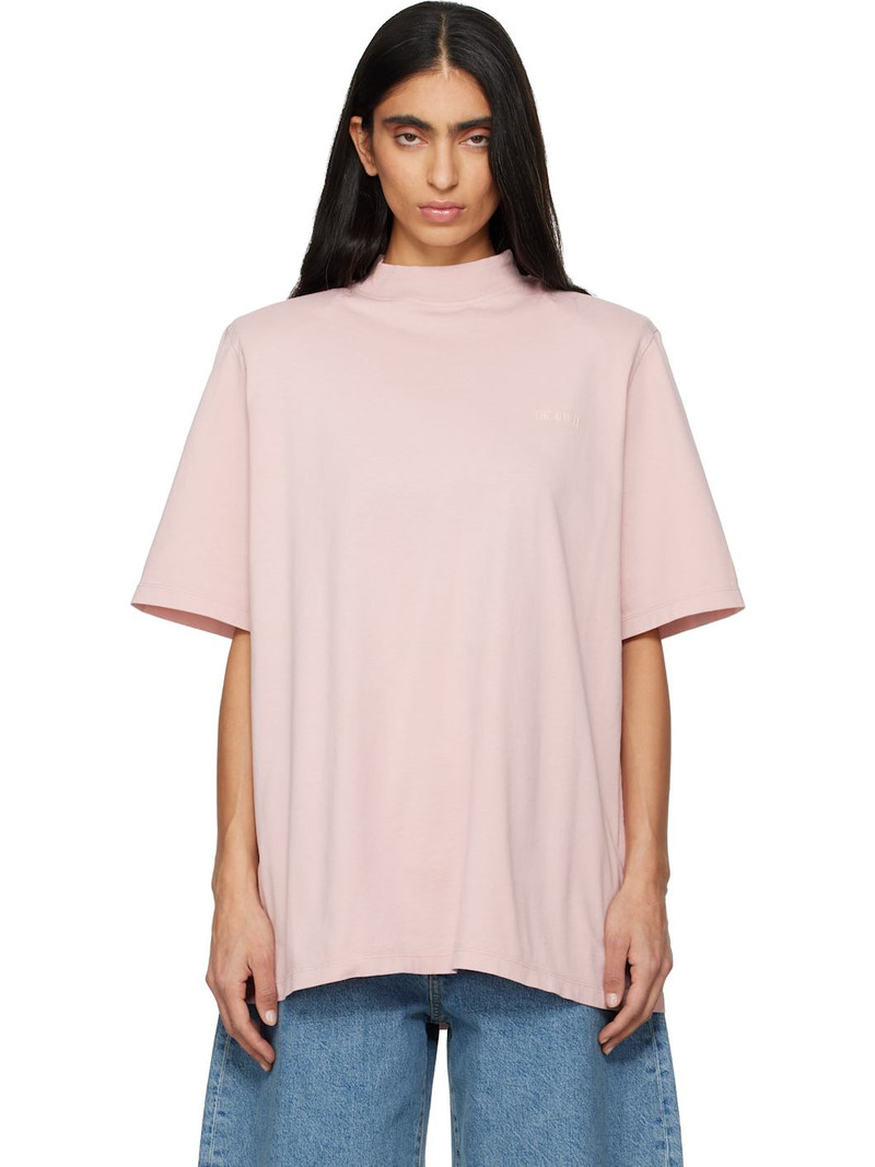 Pink Padded Shoulder T-shirt 1