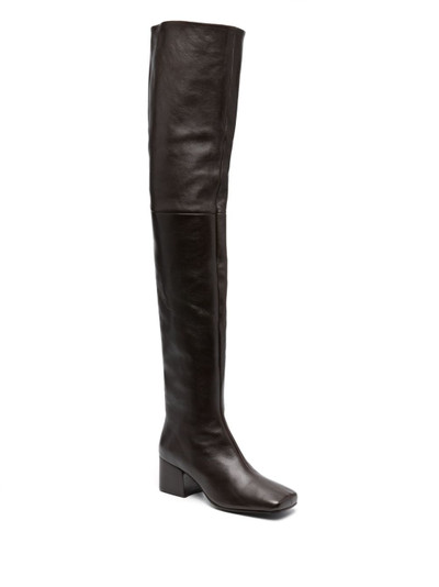 Lemaire 60mm leather thigh-high boots outlook