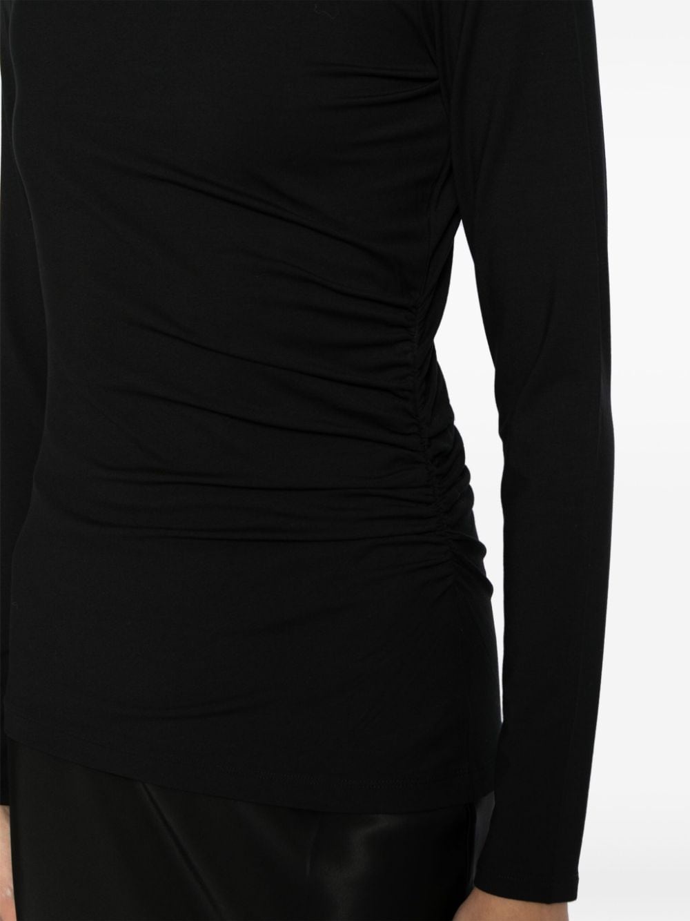 ruched long-sleeve top - 5