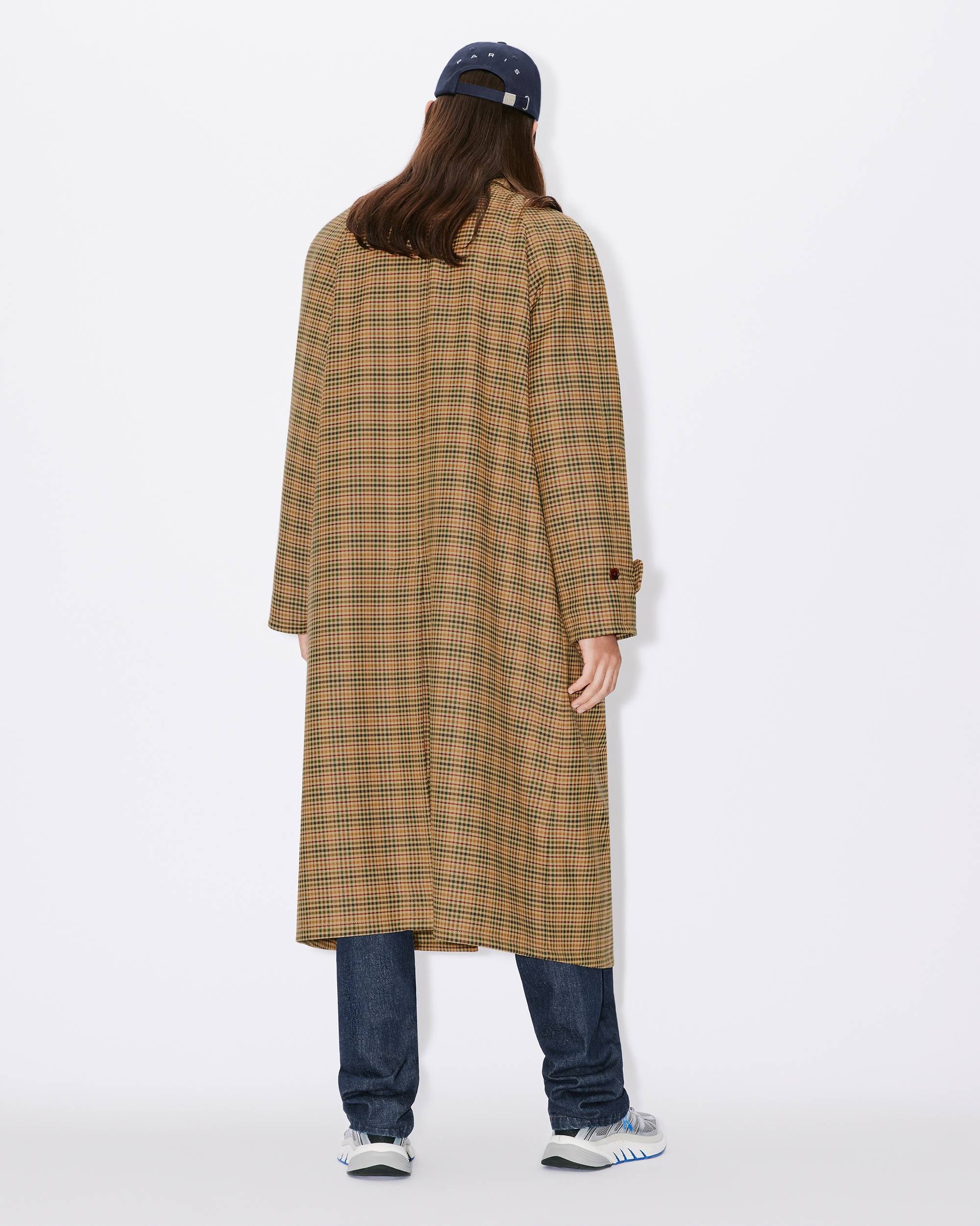 Checked trench coat - 4