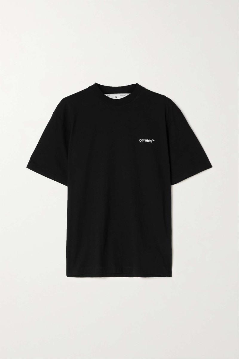 Printed cotton-jersey T-shirt - 1