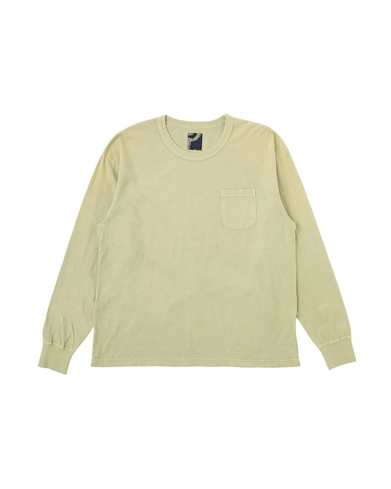 JUMBO TEE L/S DMGD LT.GREEN - 1