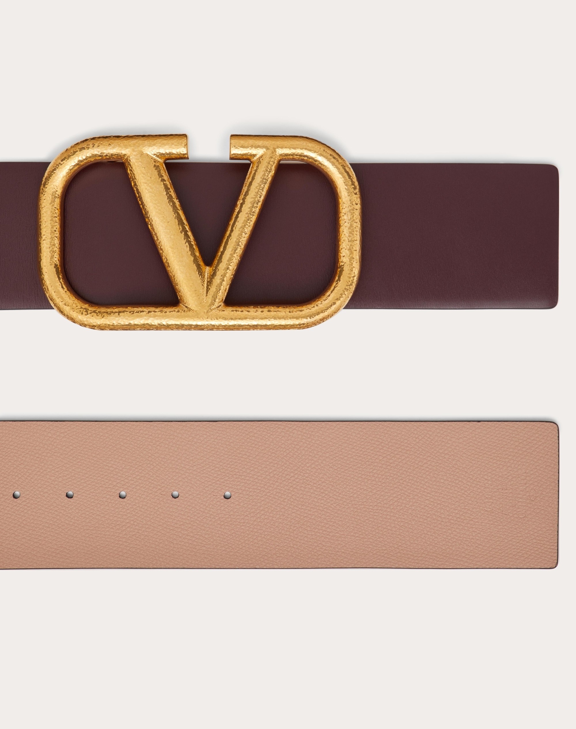 REVERSIBLE VLOGO SIGNATURE BELT IN GRAINY CALFSKIN 70MM - 3