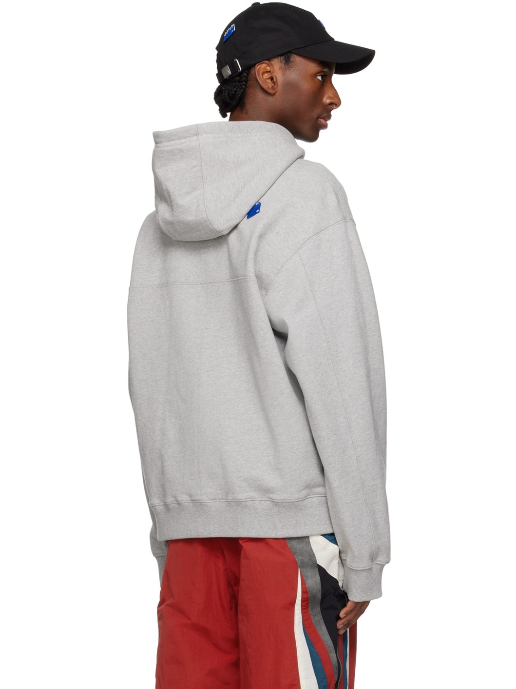 ADER error Gray Zip Hoodie | REVERSIBLE