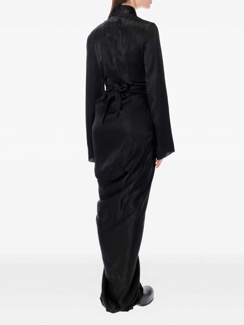 Rick Owens V-neck wrap maxi dress outlook