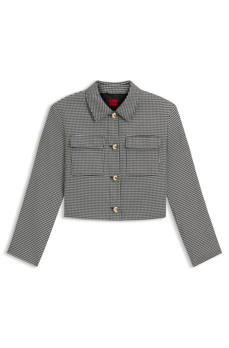RELAXED-FIT BLAZER WITH CROPPED LENGTH 1