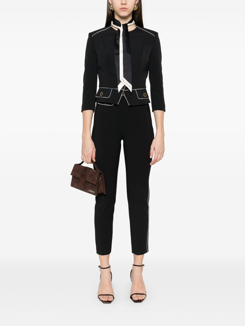 ELISABETTA FRANCHI scarf-detailed jacket outlook