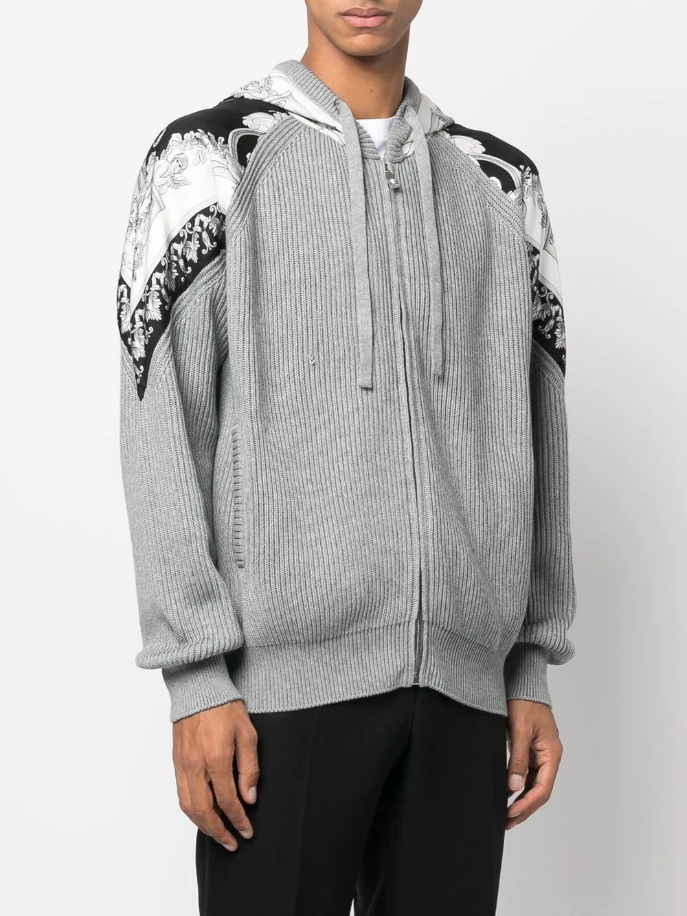 filigree-print hoodie - 3