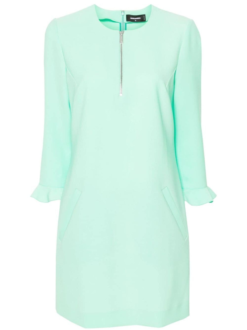 round-neck shift minidress 1