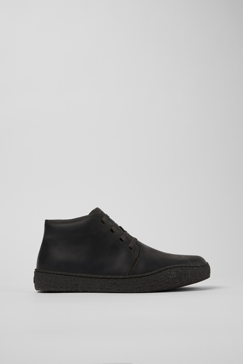 Gray Nubuck Ankle Boots for Men. 1
