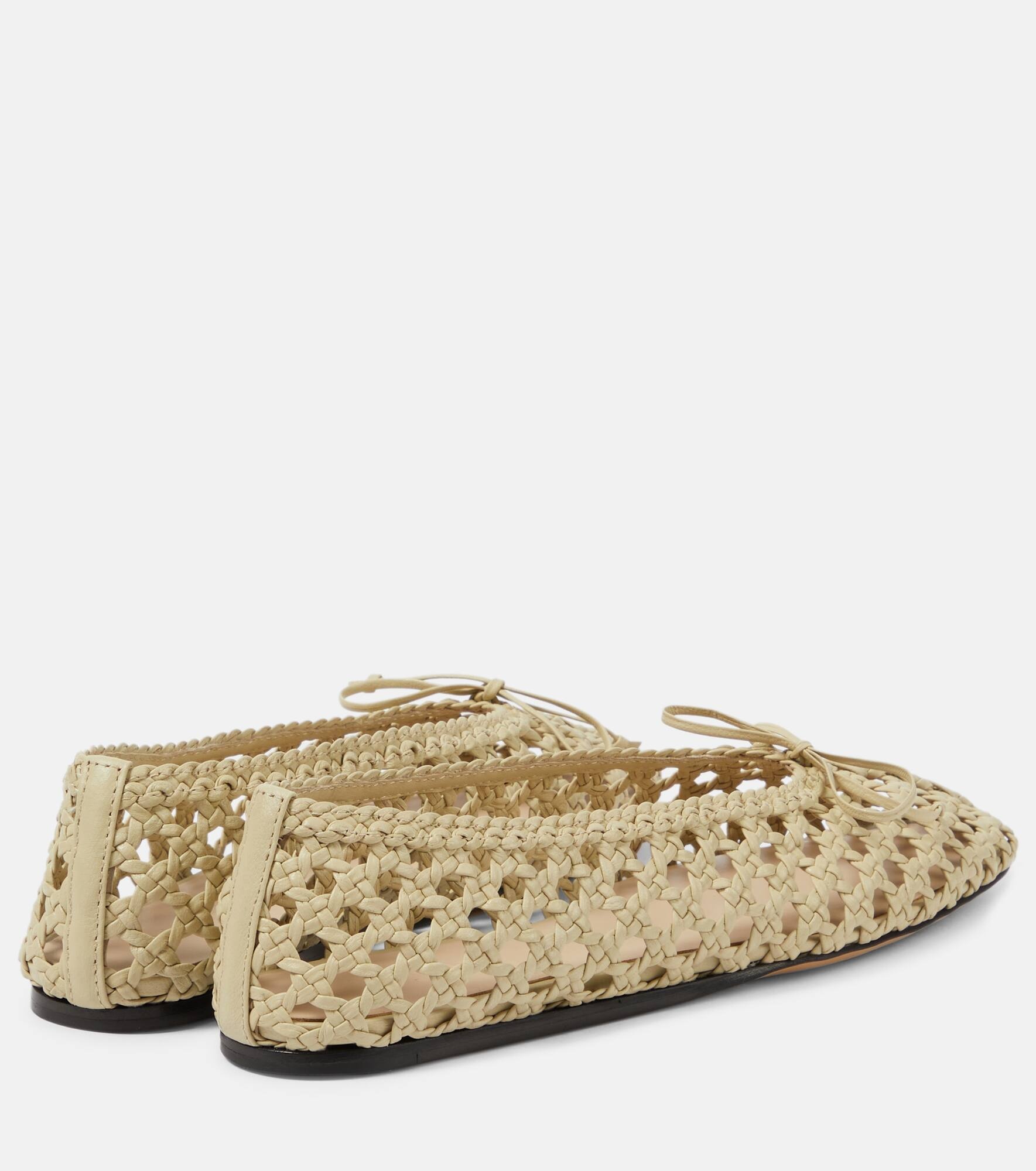 Regency woven leather ballet flats - 3