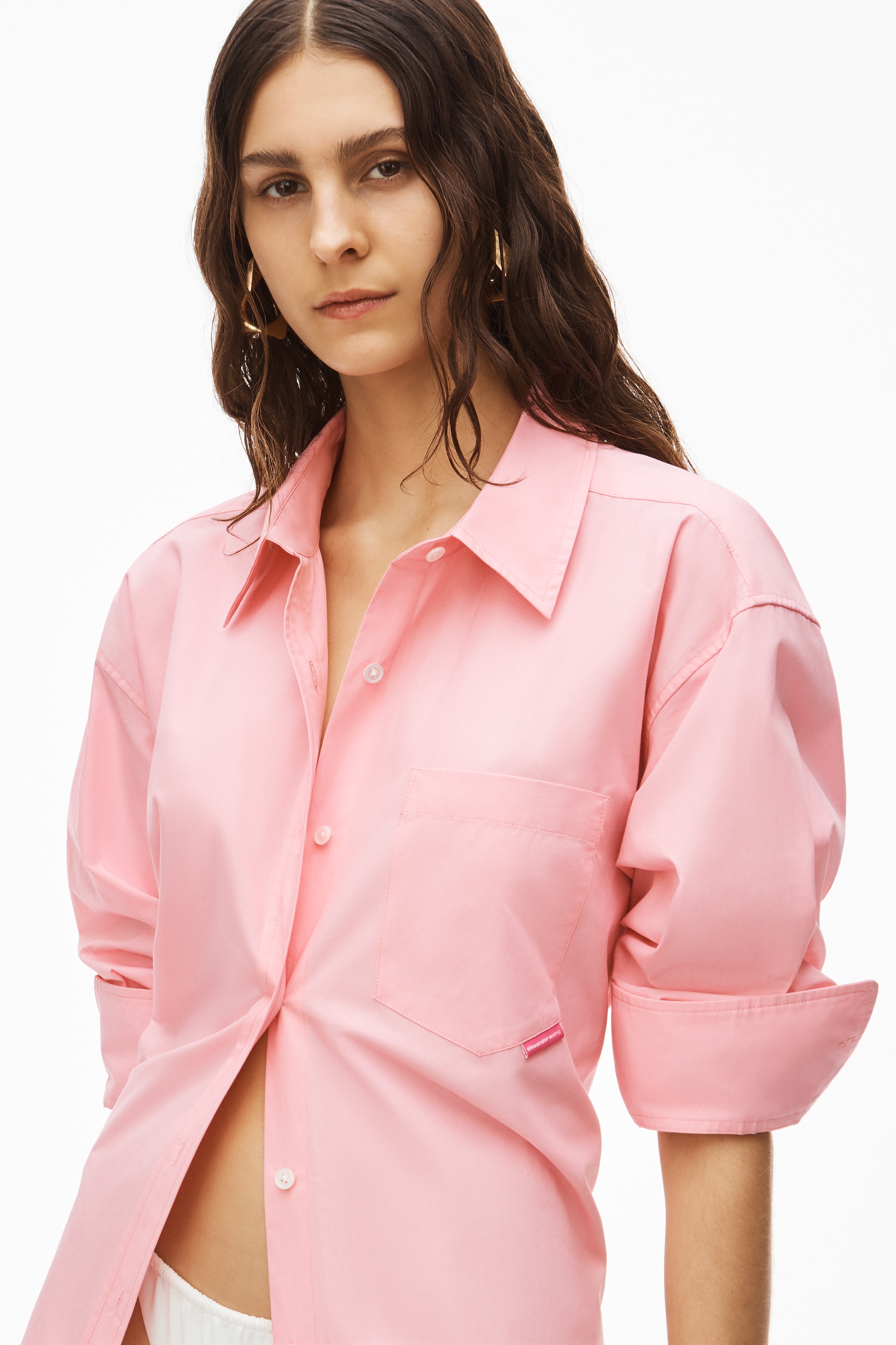 BOYFRIEND SHIRT IN COMPACT COTTON - 3