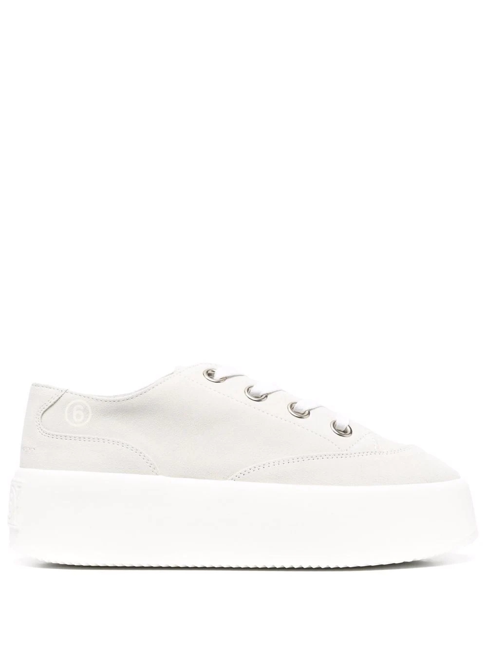 suede flatform sneakers - 1