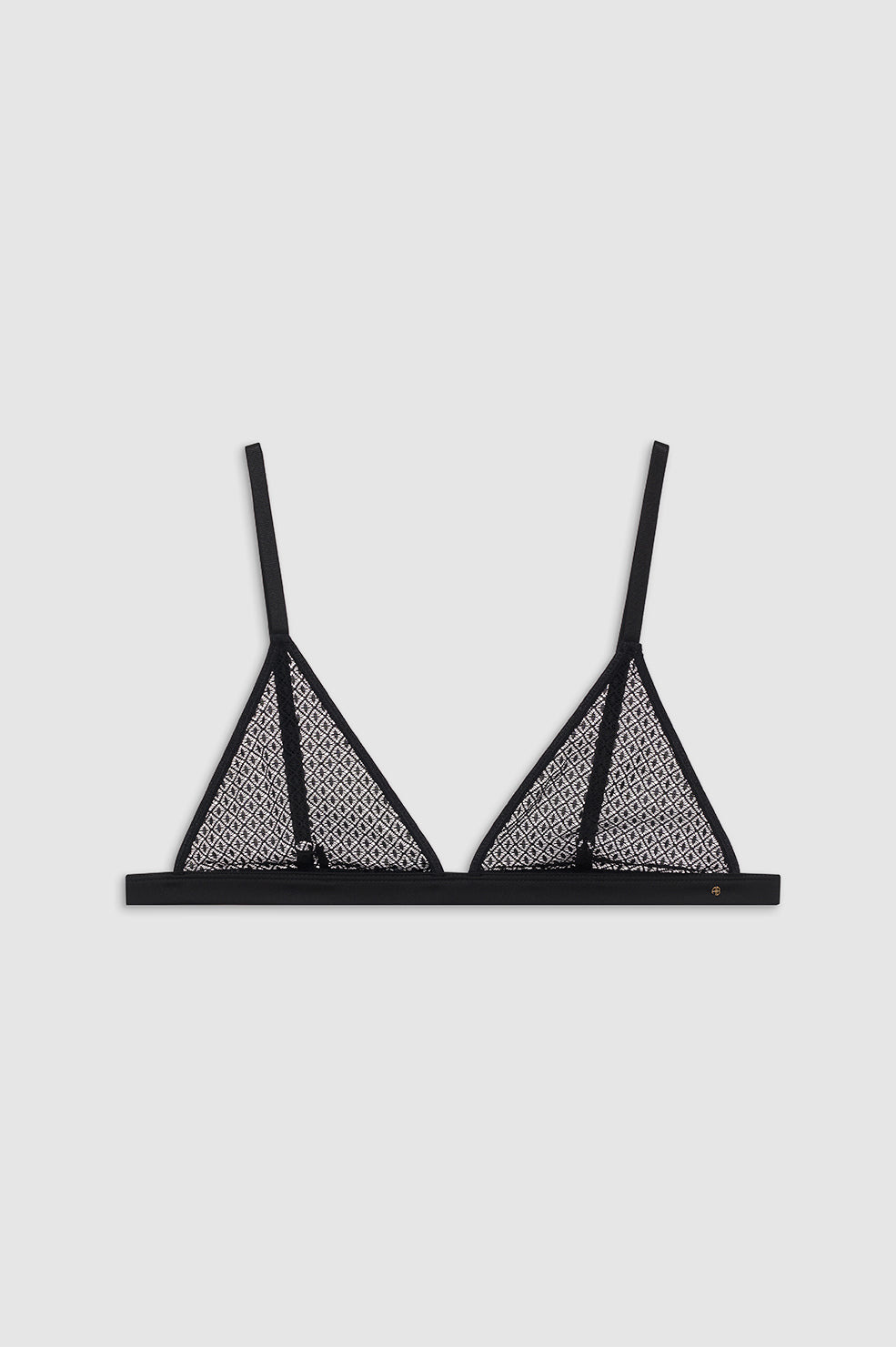 Eldra Bralette - Black Geometric Lace - 2
