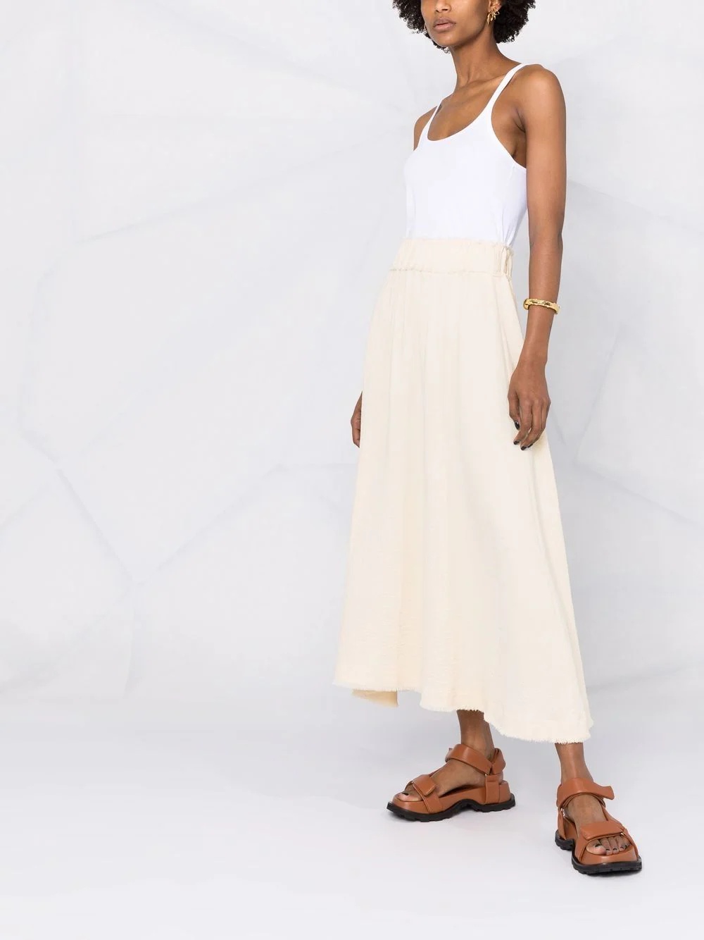 scoop-neck vest top - 6