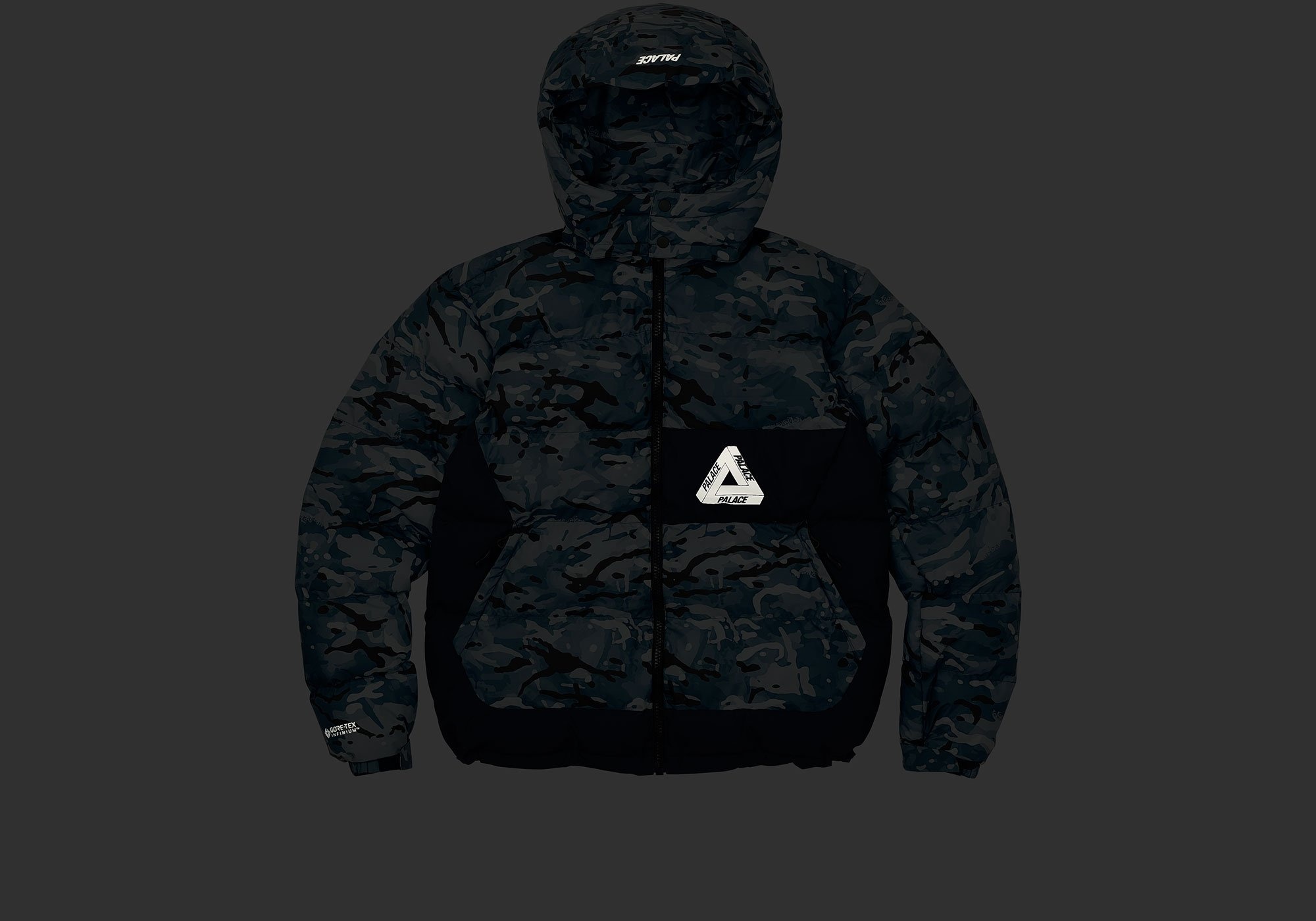 PALACE GORE-TEX INFINIUM PUFFA BLUE CAMO - 3