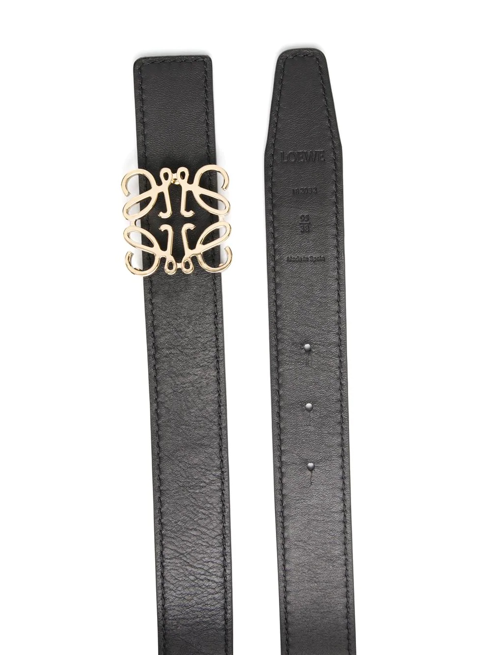 reversible logo buckle belt - 2