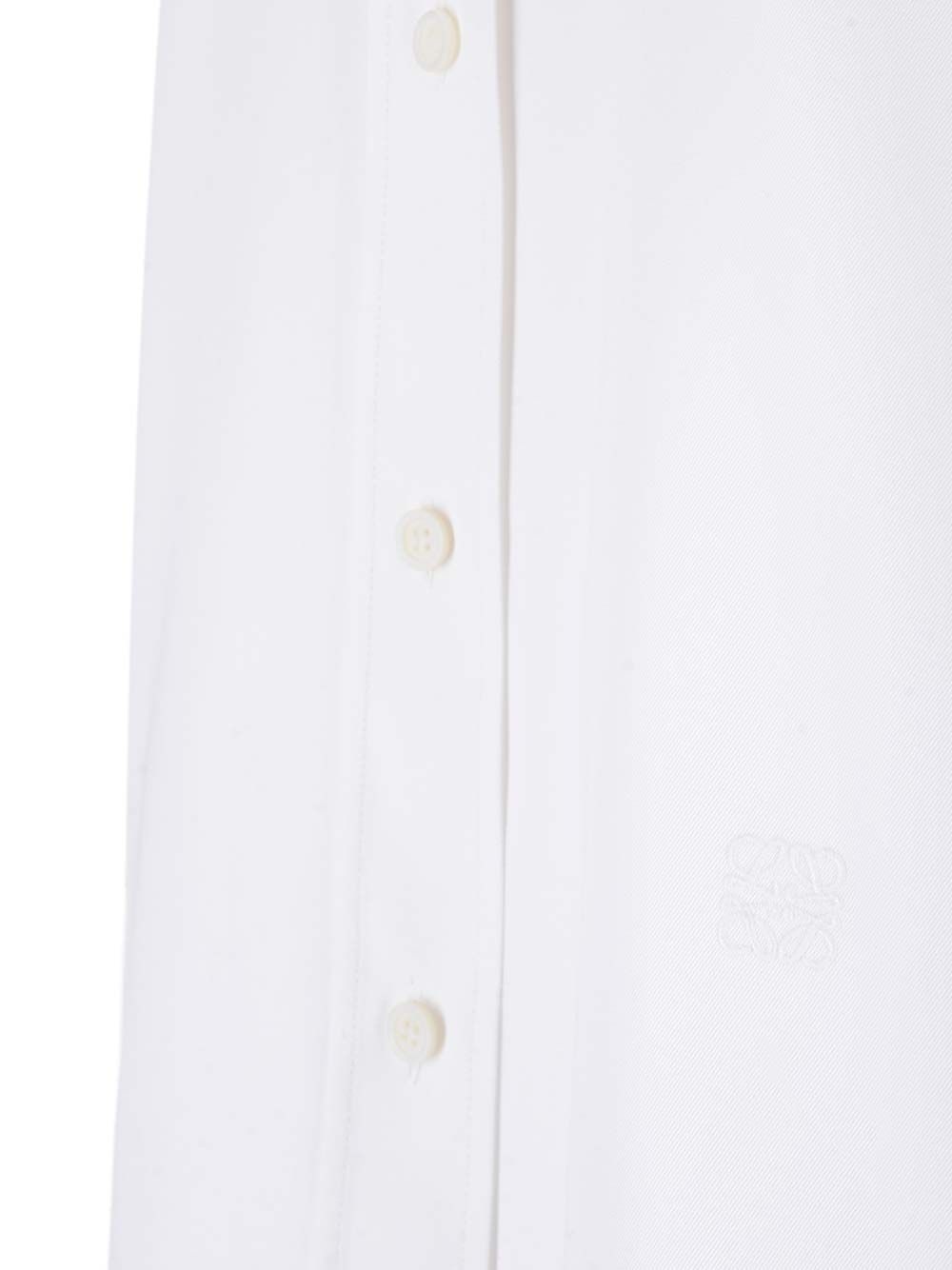 White Cotton Twill Shirt Shirts White - 6