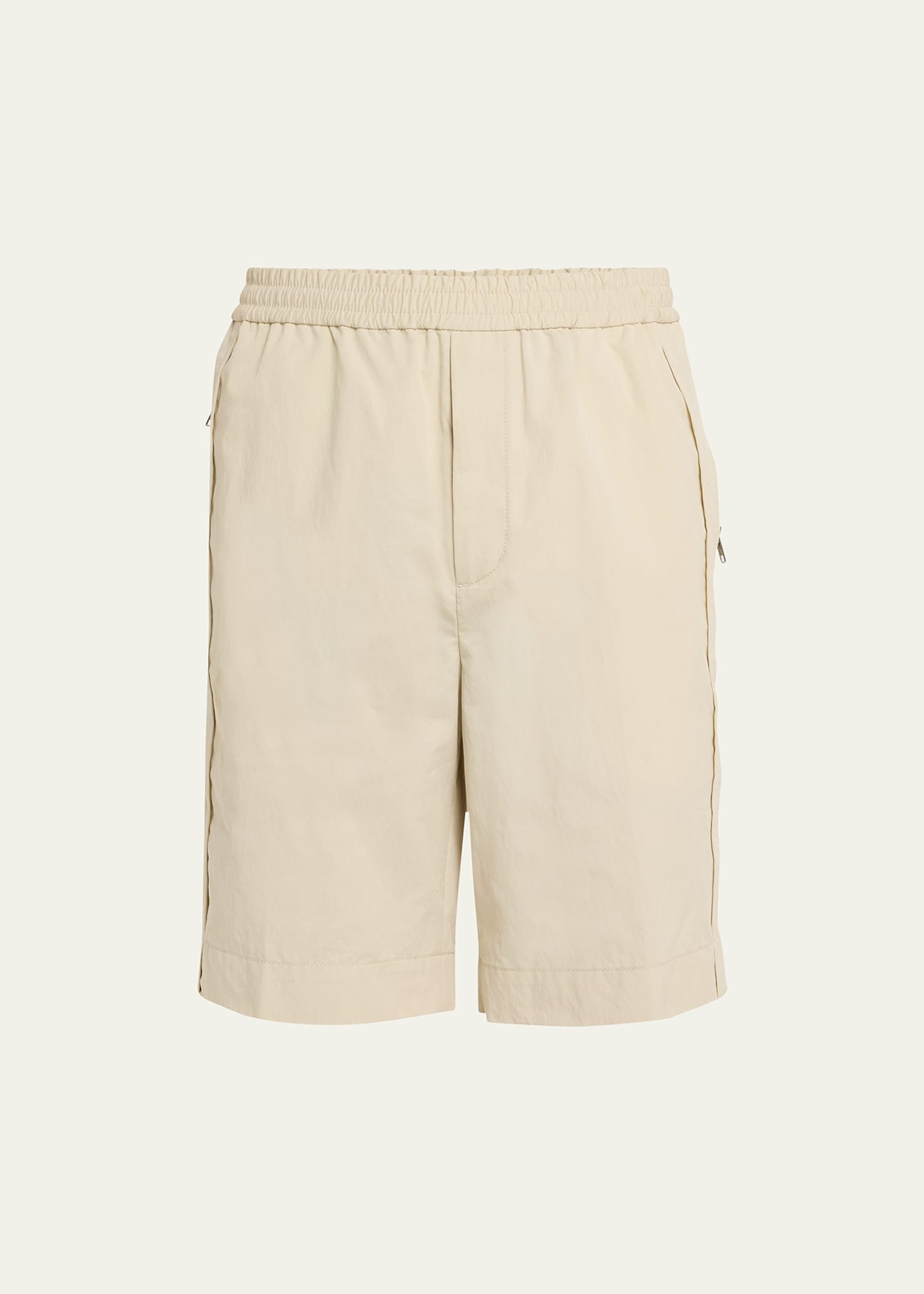 Men's Solid Twill Shorts - 1