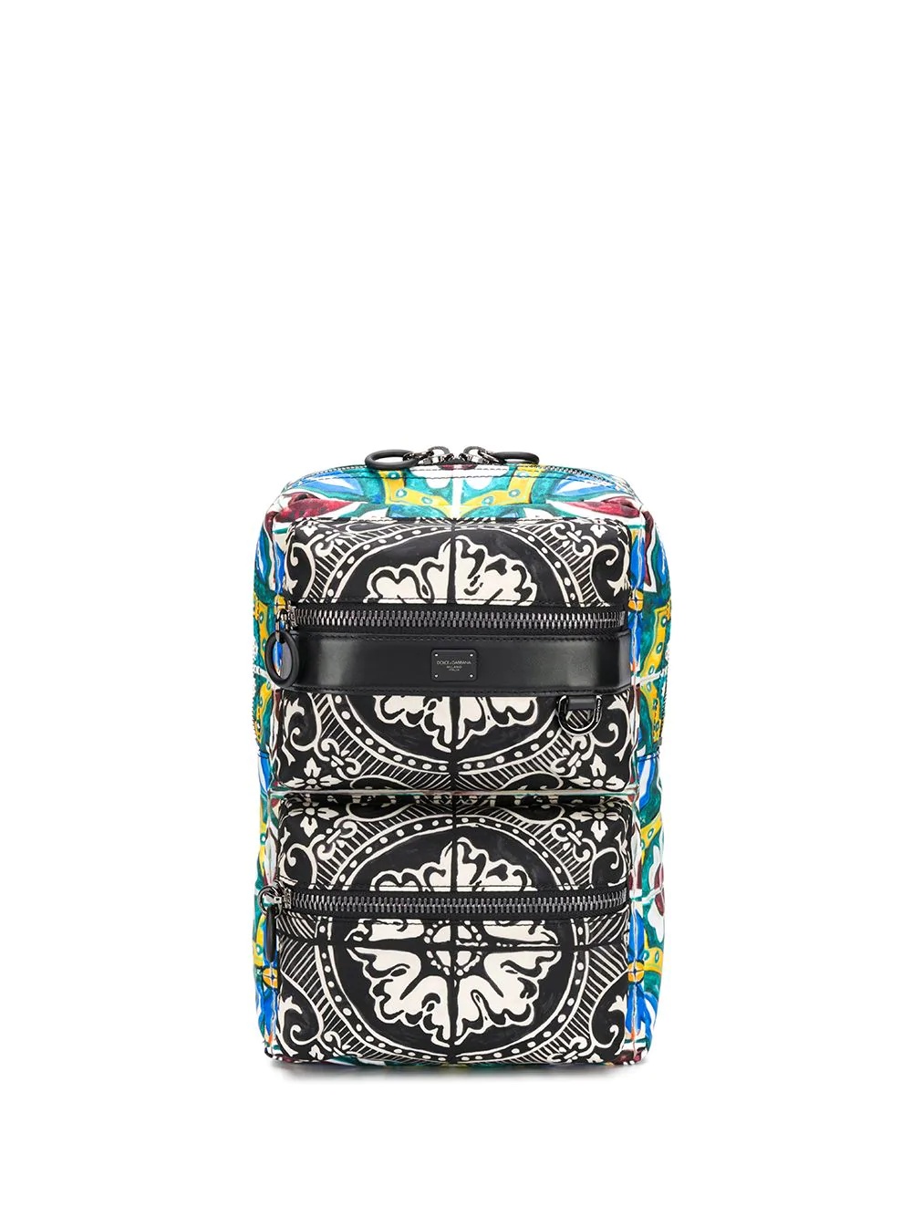 Sicilia DNA Maiolica print backpack - 1