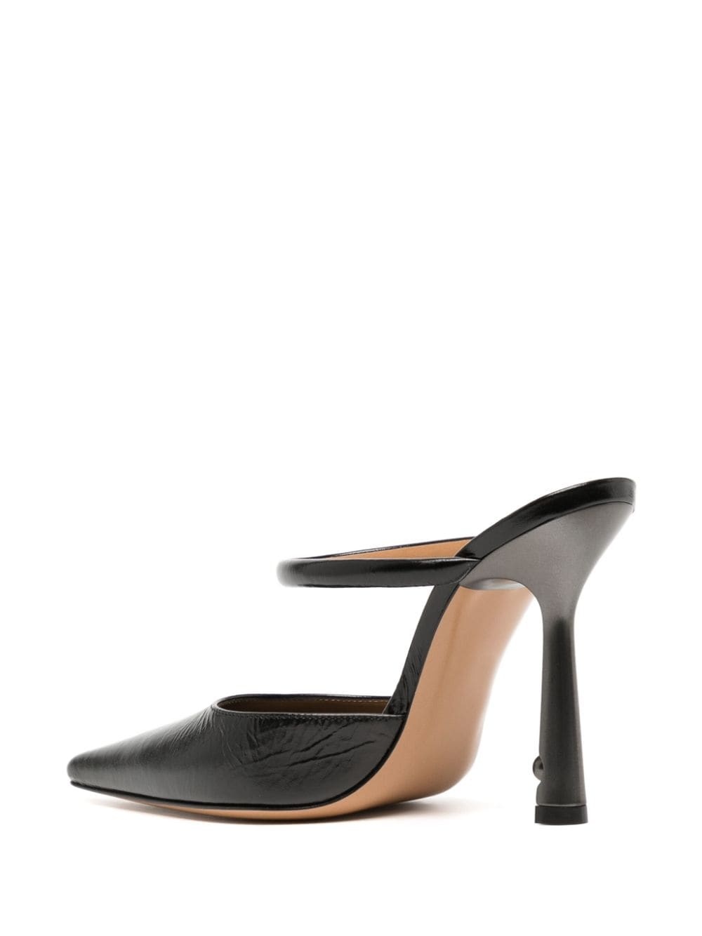 Lollipop 110mm patent-leather mules - 3