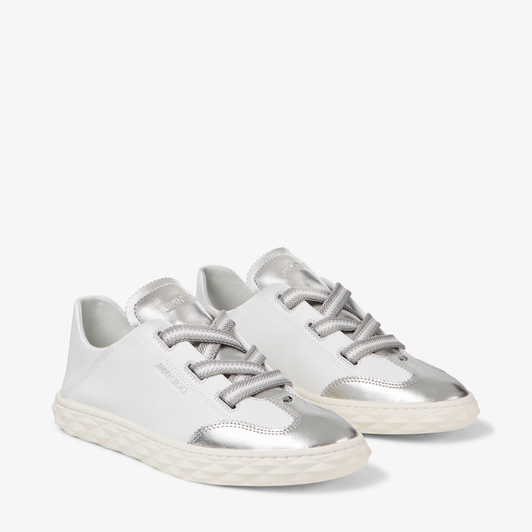 Diamond Light Flex F
Silver Metallic Nappa Leather Trainers - 3