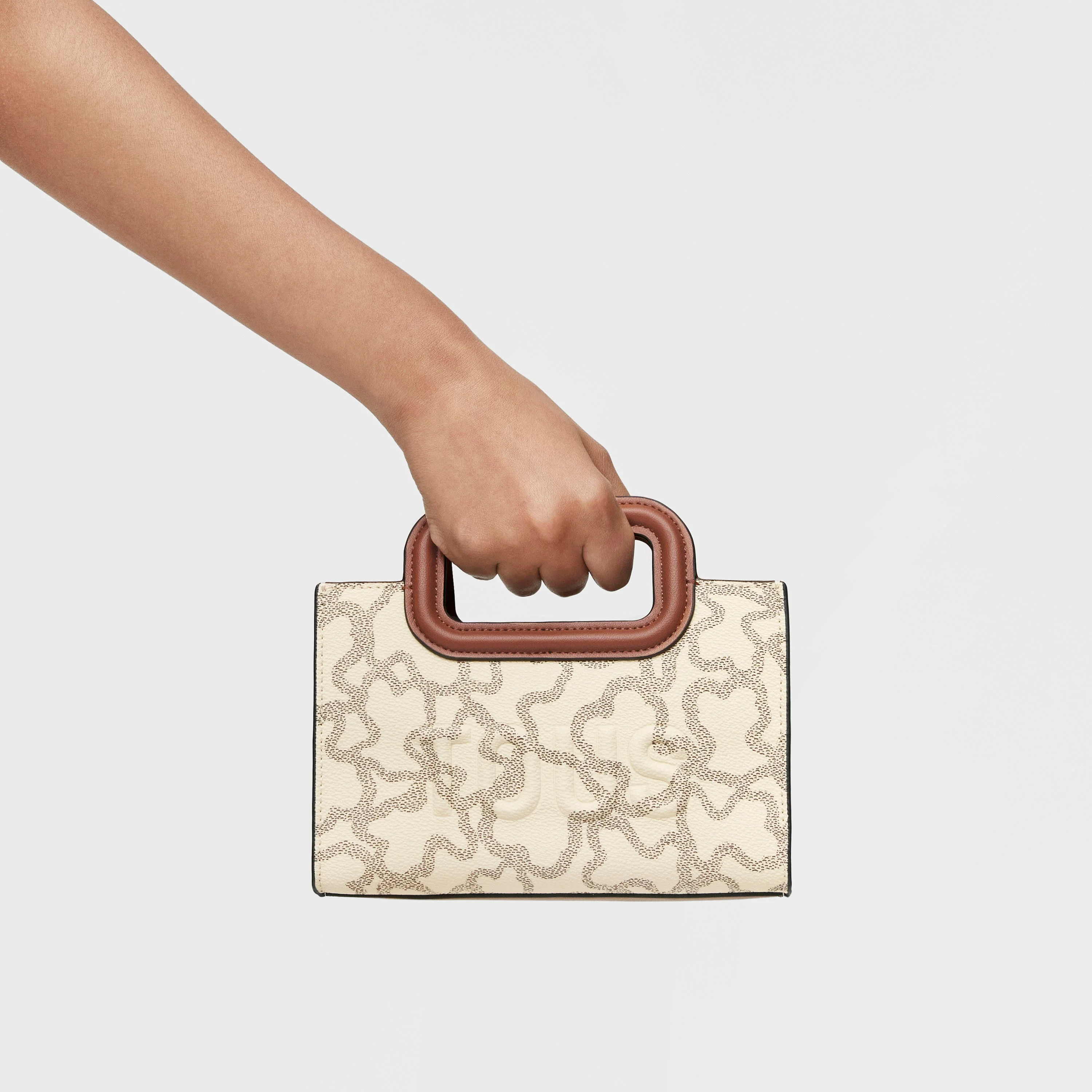 Mini beige Kaos Icon Crossbody bag - 1
