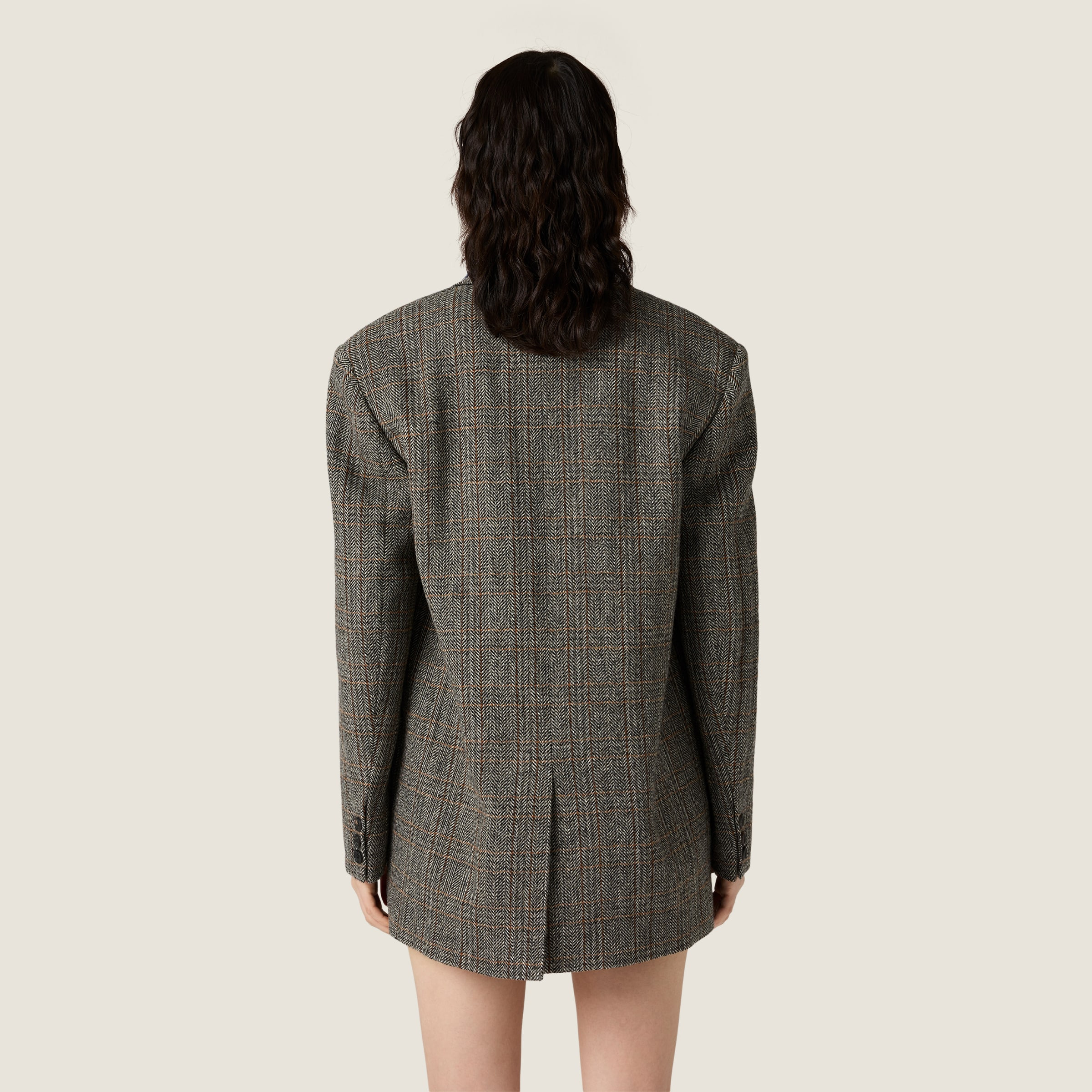 Single-breasted chevron jacket - 3
