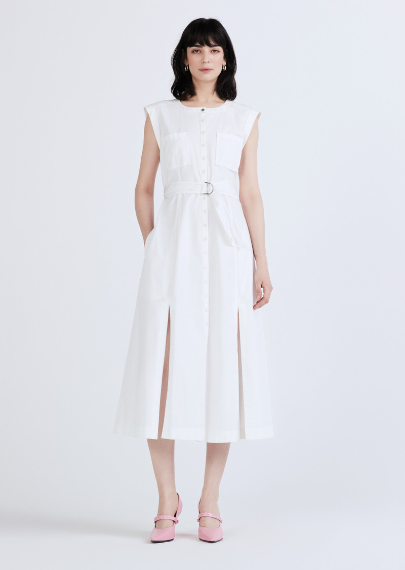 KARINA CAP SLEEVE SHIRT DRESS 1